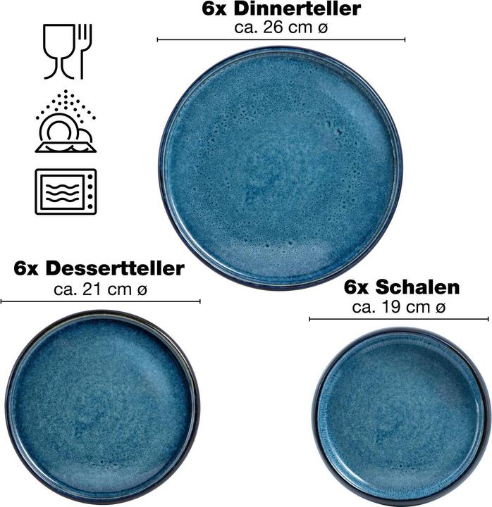 Produktbild Moritz & Moritz Steinzeug Geschirr Set (18 Stück)