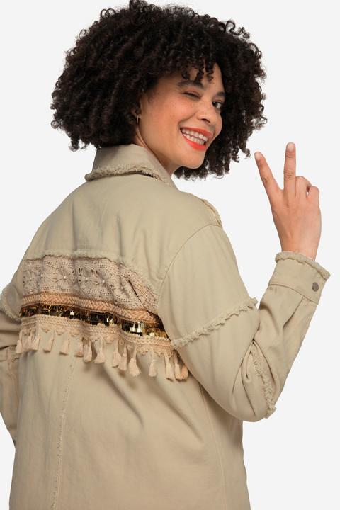 Image du produit Angel of Style Veste avec ornements tendance, col chemise et manches longues (54)