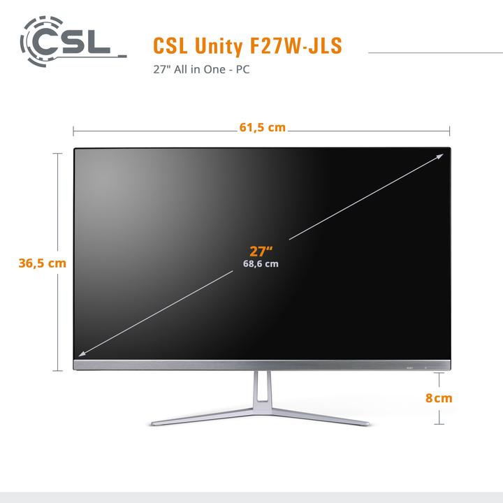 Immagine prodotto CSL AIO Unity F27W-JLS (Intel Celeron N5100, 16 GB, 512 GB, Grafica Intel UHD)