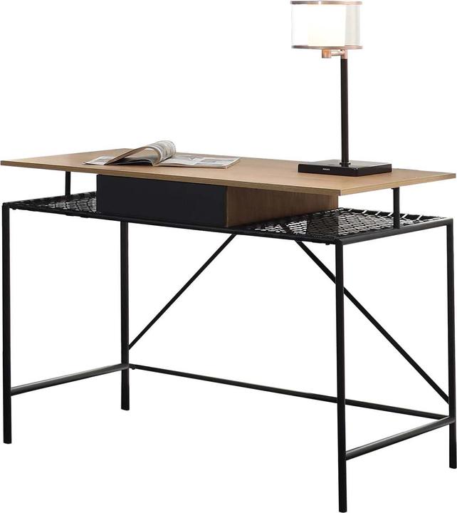Image du produit SalesFever Bureau en bois plaquéx76 noir (110 x 55 x 76 cm)