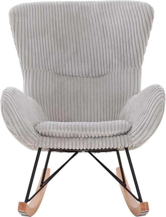 Produktbild SalesFever Schaukelstuhl Texturstoff grau