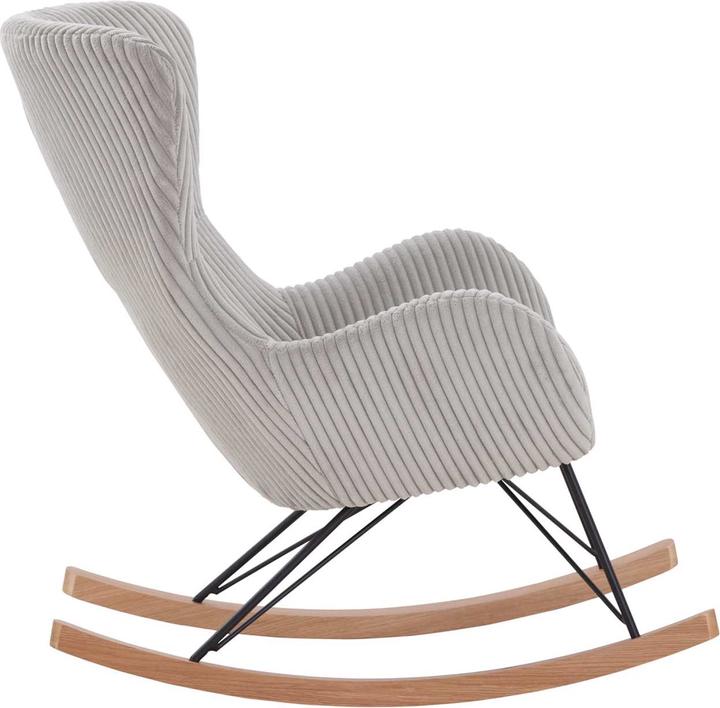 Produktbild SalesFever Schaukelstuhl Texturstoff grau