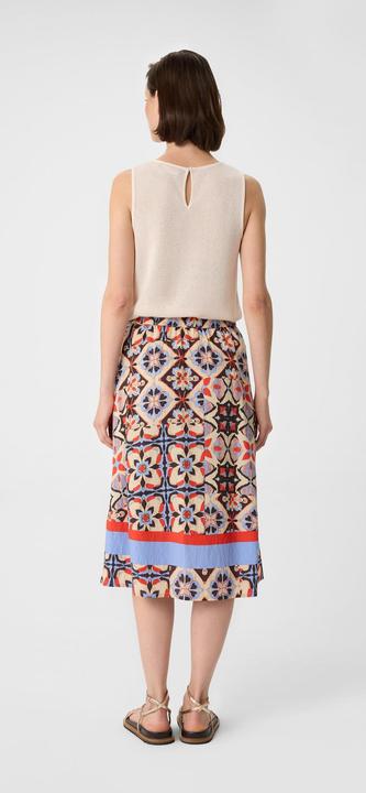Image du produit Comma Rock Ausgestellter Midi-Rock aus Viskosemix mit All-over-Print (46)