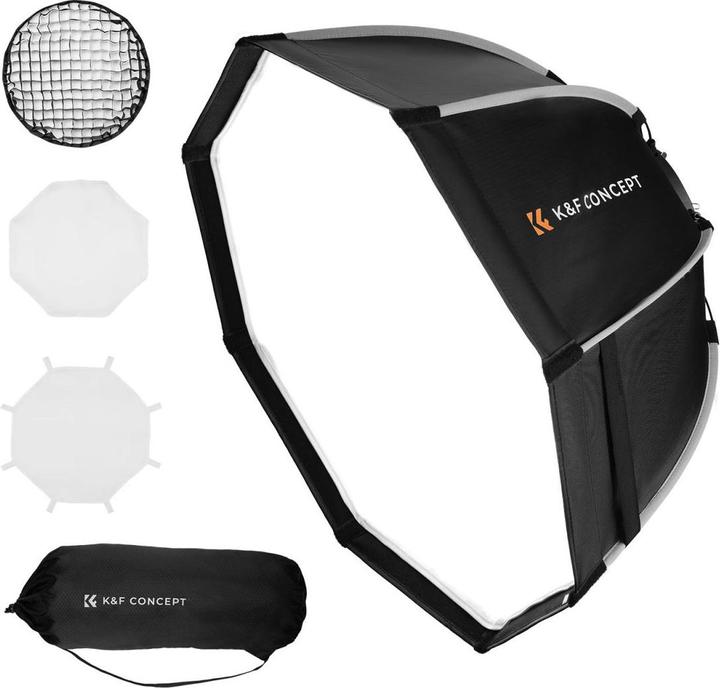 Image du produit K&F Concept Boîte à lumière octogonale de 90 cm à monture Bowens