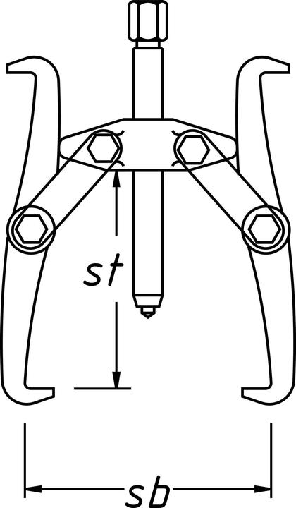Actual product image HAZET Universal puller ∙ 2-arm 1783-22