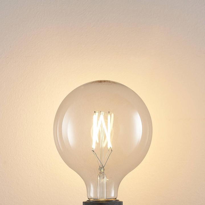 Image du produit Arcchio Ampoule LED E27 8W 2.700K G125 Globe, filament, claire (E27, 8 W, 980 lm, 1 x, E)