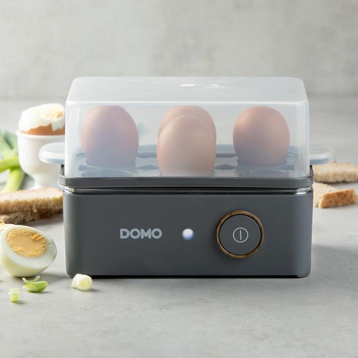 Produktbild Domo DO 9283 EK Eierkocher bis 6 Eier matt grau