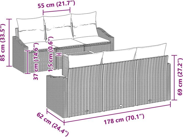 Produktbild vidaXL gartenmöbel