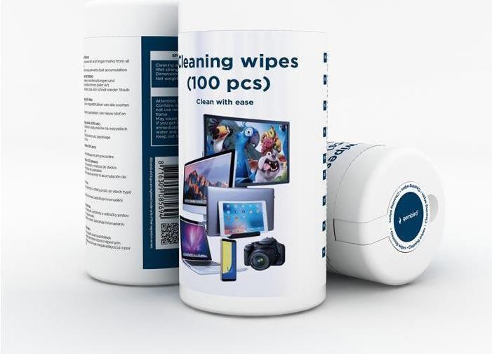 Image du produit Gembird Lingettes de nettoyage (Wipes) (100 x)