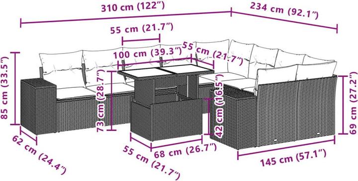 Produktbild vidaXL Violet