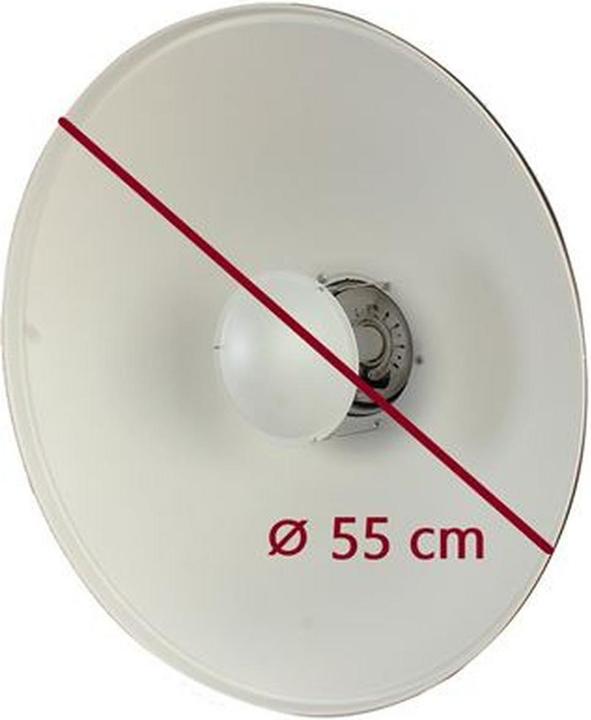 Image du produit Studioking Beauty Dish Blanc SK-BD550W 55 cm avec nid d'abeille (Beauty Dish, 55 cm)