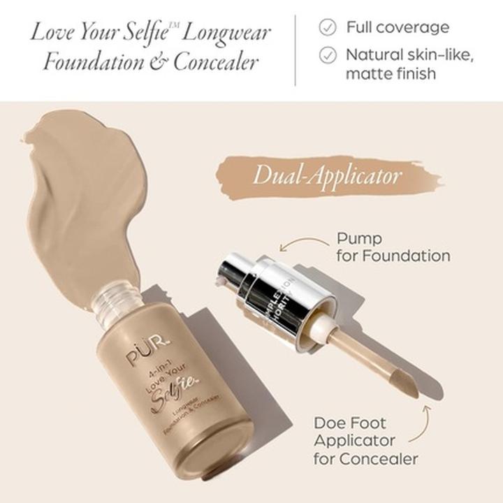 Produktbild PUR Beauty 4-In-1 Love Your Selfie Foundation & Concealer - Longwear Full