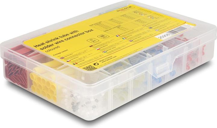 Image du produit Delock Gaine thermorétractable avec connecteur de fil de soudure Boîte d'assortiment 308 pièces couleur (308 x)