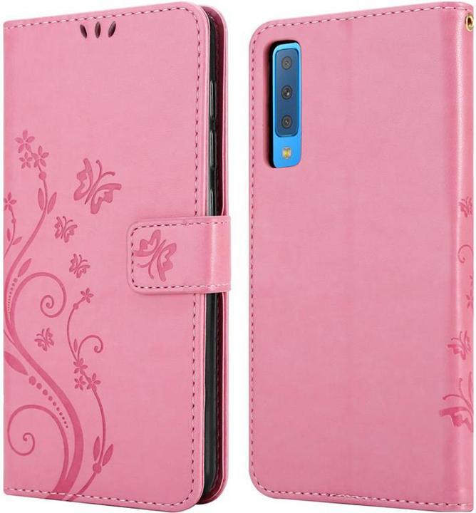 Actual product image Cadorabo Flower Book Cover (Samsung Galaxy A7 (2018))