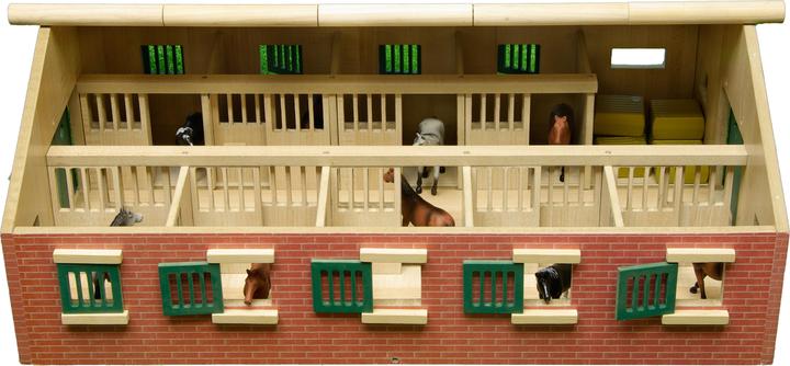 Image du produit Sombo Bois d'écurie Horse avec 9 écuries 1:32