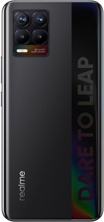 Produktbild realme 8 (64 GB, Cyber Black, 6.40", Dual SIM + SD, 4G)