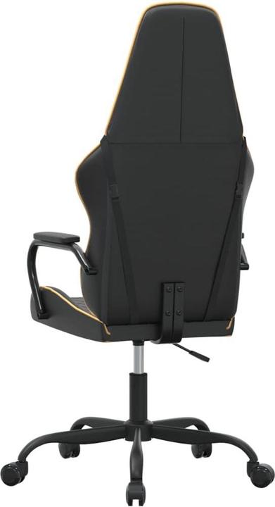 Image du produit vidaXL Gaming-Stuhl Schwarz und Golden Kunstleder,Farbe: Schwarz