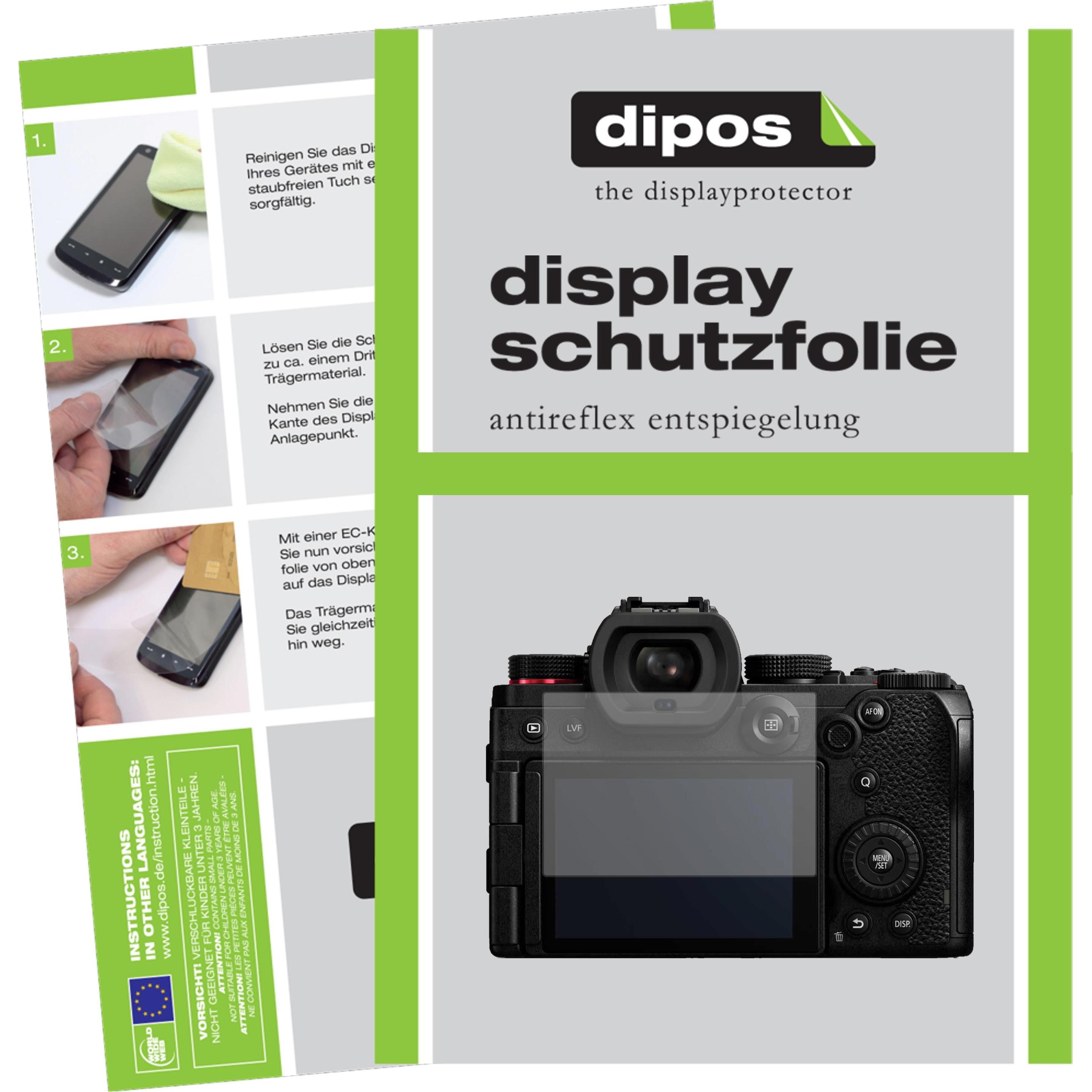 Dipos Displayschutzfolie Antireflex (Displayschutz, Lumix DC-S5), Kameraschutz, Transparent