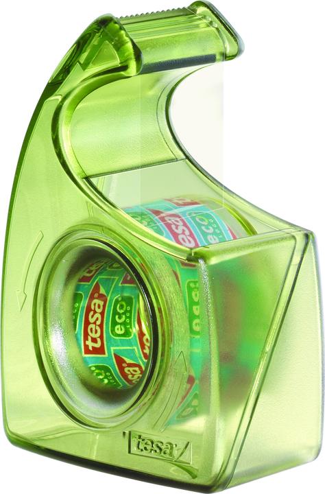 Produktbild tesa tesafilm ECO & CLEAR mit Handabroller, lösungsmittelfrei und alterungsbeständig