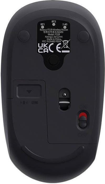 Actual product image Baseus Wireless Mouse F01B Tri-Mode 2.4 G BT 5.0 1600 DPI (frosty grey) (Wireless)