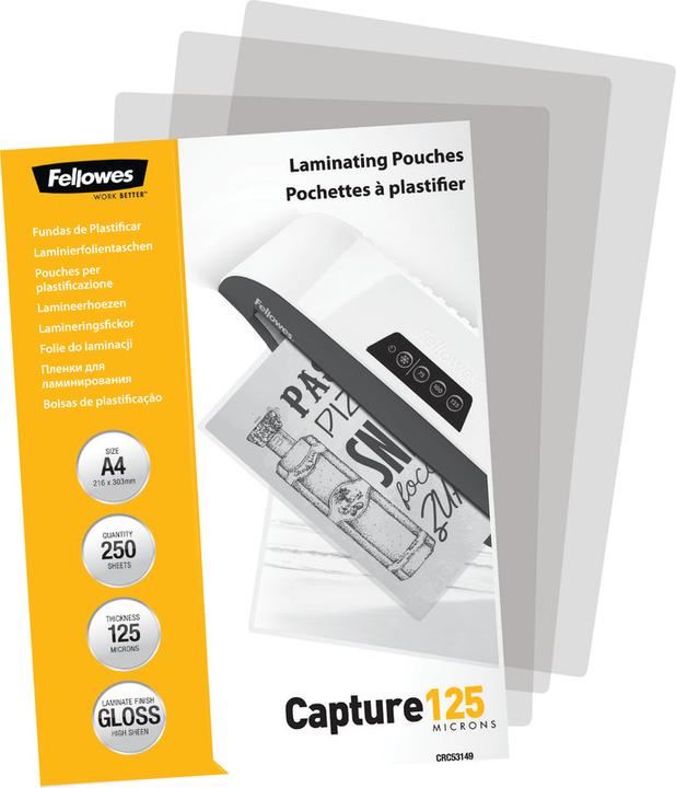 Produktbild Fellowes Capture 125 (A4, 250 Stk., 125 µm)