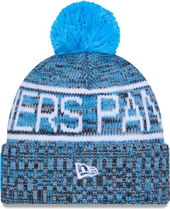 Actual product image New Era Bommel Wintermütze Sideline Carolina Panthers (One size)