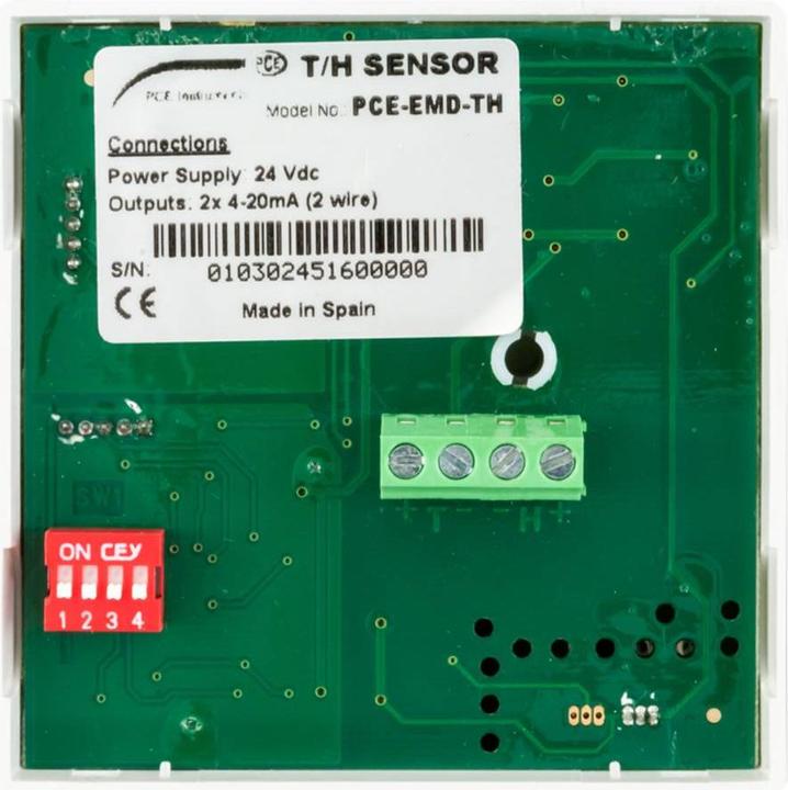 Produktbild PCE Instruments PCE-EMD 5 Einbau-Messinstrument 0 bis 50 °C 0 bis 99.9 % rF (Messgerätkoffer)