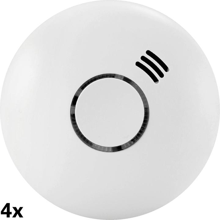 Actual product image Alecto SMART-SMOKE10 Smart Zigbee Rookmelder - 10 jaar sensor - Voldoet aan Europese norm EN14604 - 4 stuks