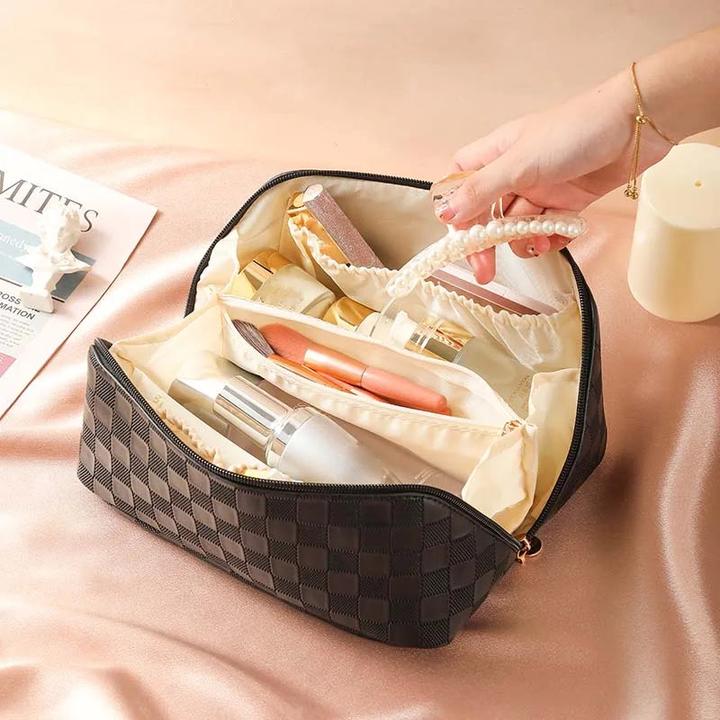 Produktbild Only-Bags.Store Kosmetiktasche PU Makeup Pouch Grosses Fassungsvermögen Luxus Waschbeutel Multifunktionale Reise