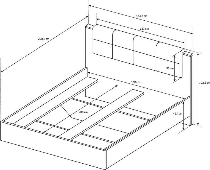 Image du produit Vente-unique Laonile (160 x 200 cm)