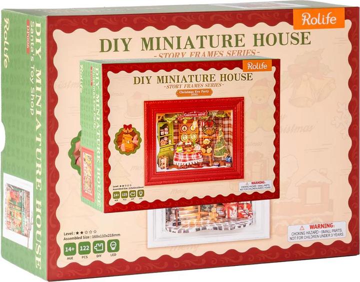 Actual product image Robotime Bausatz Christmas Eve Party