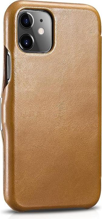 Produktbild iCarer iPhone 11 - Luxury Series Echtleder Flip Case Kastanienbraun (RIX1108-GG) (Apple iPhone 11)