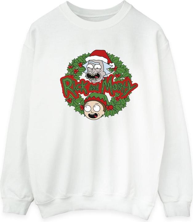 Immagine prodotto Rick And Morty Christmas Wreath Felpa Uomo (S)