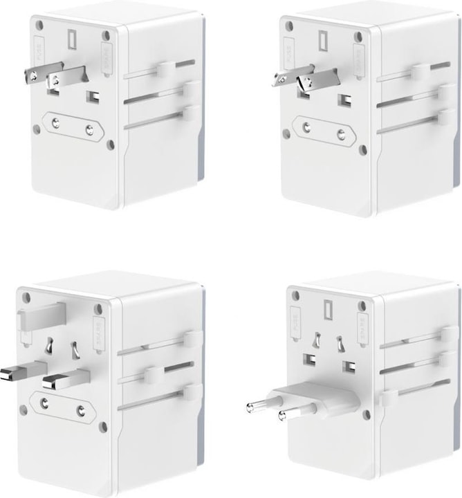 Produktbild Dudao A65Pro Universal Travel Adapter White