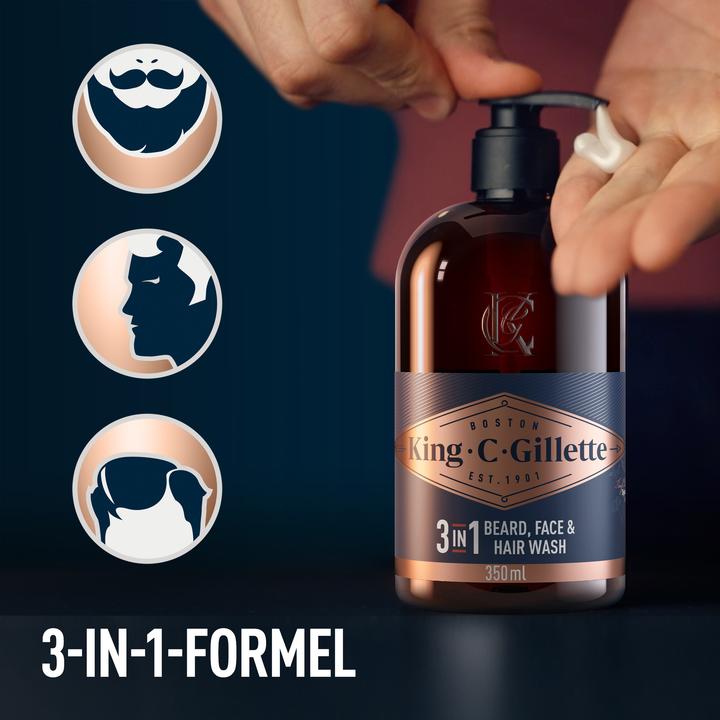Image du produit King C. Gillette Nettoyant Pour La Barbe Et Le Visage (350 ml)