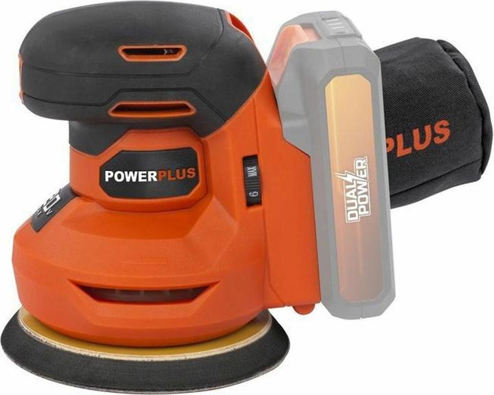 Produktbild Powerplus Dual Power Exzenterschleifer 20V Ø125mm - exkl. Akku und Ladegerät - 1 Acc. (Exzenterschleifer)