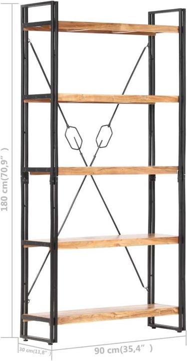 Produktbild vidaXL Bücherregal (90 x 90 x 180 cm)