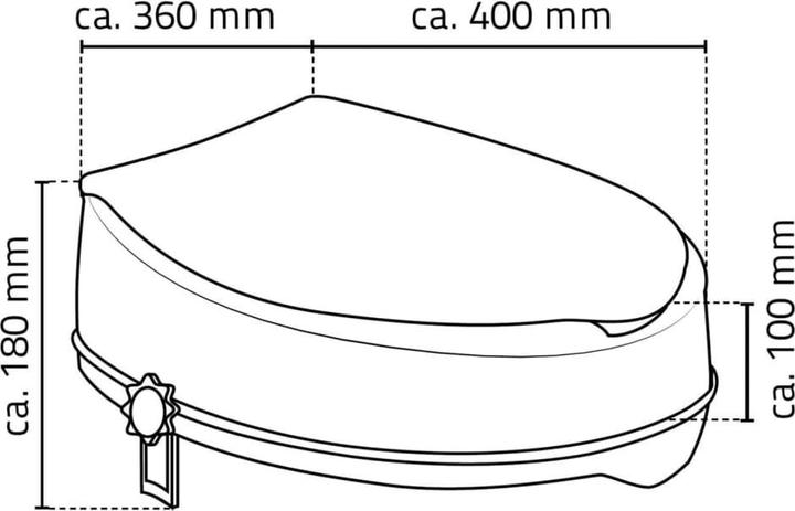 Actual product image Ridder Toilet seat raiser