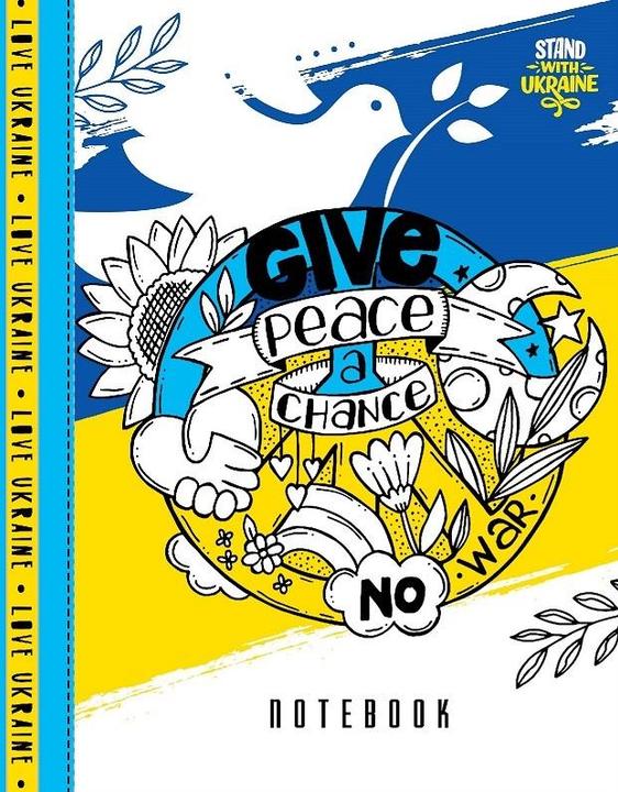 Image du produit Fresh Dekoratives Notizbuch A5/64K Raster TW Peace – Raum (A5, Quadrillé)