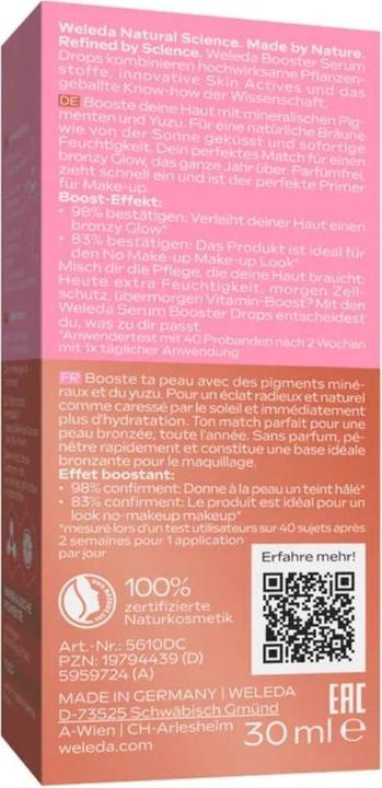 Produktbild Weleda Serum Drops Sunkissed Bronzing (30 ml)