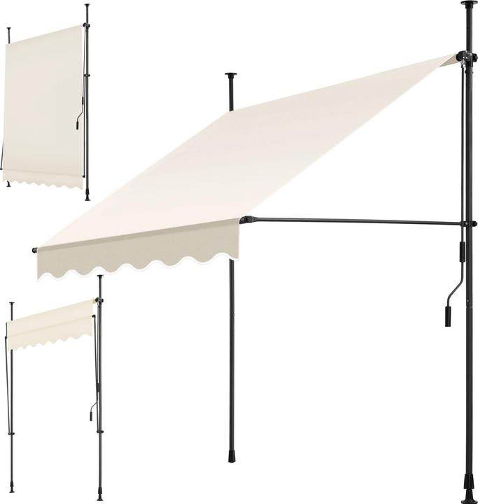Produktbild tectake Klemmmarkise (1.50 m)