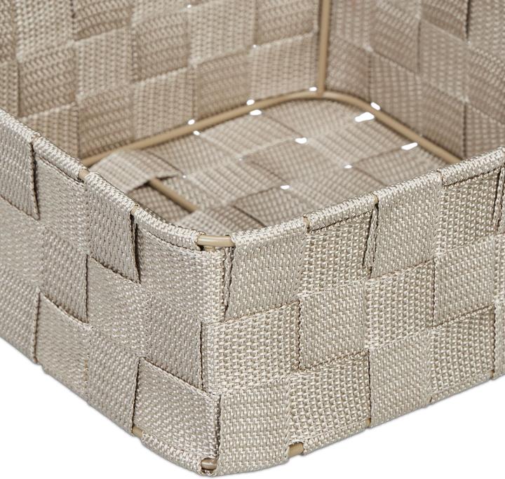 Actual product image Relaxdays 3x storage basket (1 x, 24 x 24 x 9.5 cm)