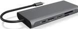 Productafbeelding Icy Box USB-C hub met 4K HDMI, PD, IB-DK4050-CPD (USB-C, 12 ports)