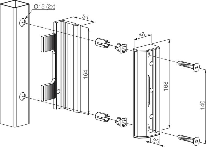 Produktbild Locinox Anschlagschliessblech SAKL QF (1 Stk.)