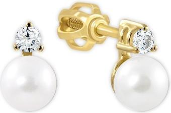Produktbild Brilio Romantic gold earrings with real pearl 745 235 001 00101 0000000