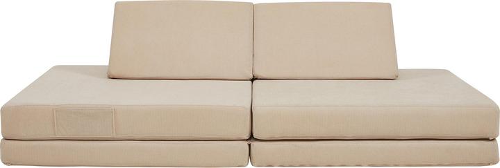 Actual product image En.Casa Spielsofa Norhulta 5-tlg. 150x66x46 cm Cord Beige (Children sofa)