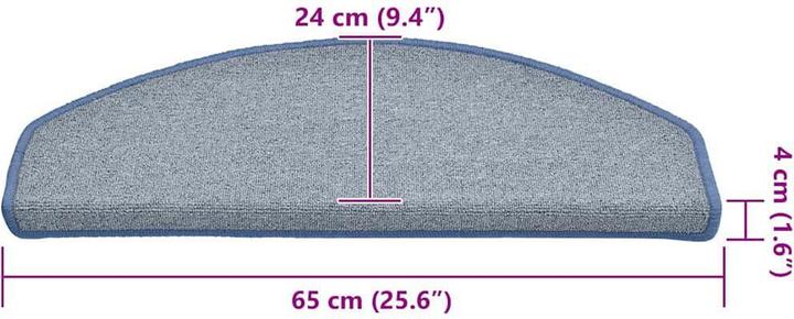 Image du produit vidaXL Tapis de sol 30 pcs. Gris clair et bleu 65x24x4 cm (65 x 24 x 4 cm)