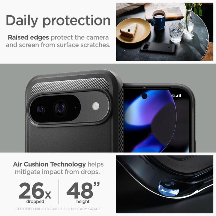 Actual product image Spigen Rugged Armor (Google Pixel 9, Google Pixel 9 Pro)