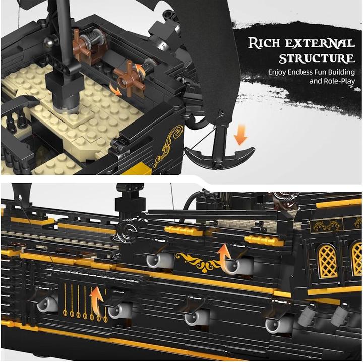 Actual product image Mould King Pirate ship