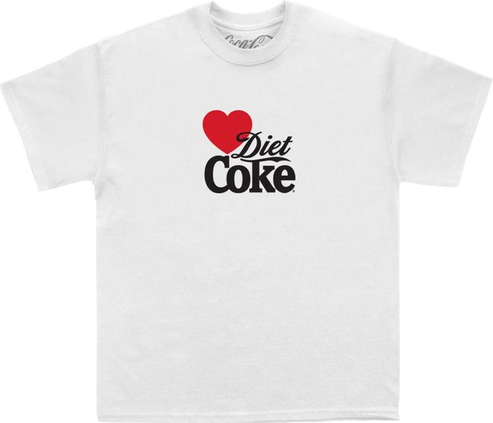 Actual product image Coca Cola Unisex Adult Heart Diet Coke T-Shirt (XXL)